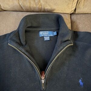 Polo by Ralph Lauren Black Zip-Up Sweater for Men